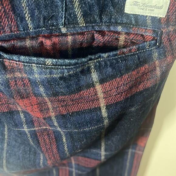 THE HUNDREDS PLAID MEN DEMIN PANTS SIZE 32 - Picture 4 of 11